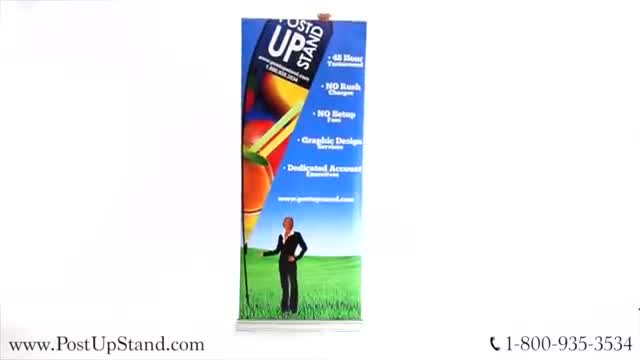 Premium Wide Base Banner Assembly from Post Up Stand